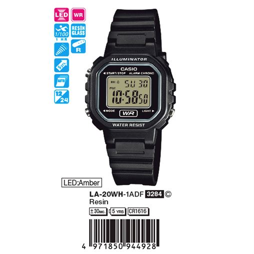 ساعت مچی اورجینال کاسیو جنرال کد رفرنس LA-20WH-1A