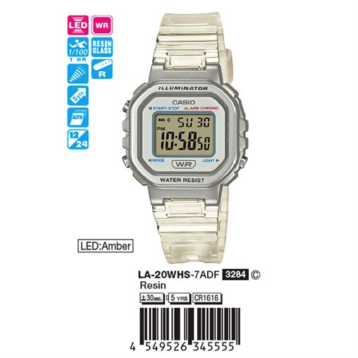 ساعت مچی اورجینال کاسیو جنرال کد رفرنس LA-20WHS-7A