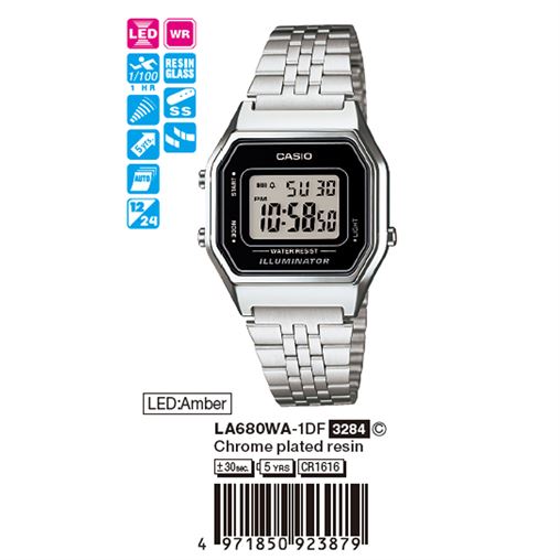 ساعت مچی اورجینال کاسیو جنرال کد رفرنس LA680WA-1D
