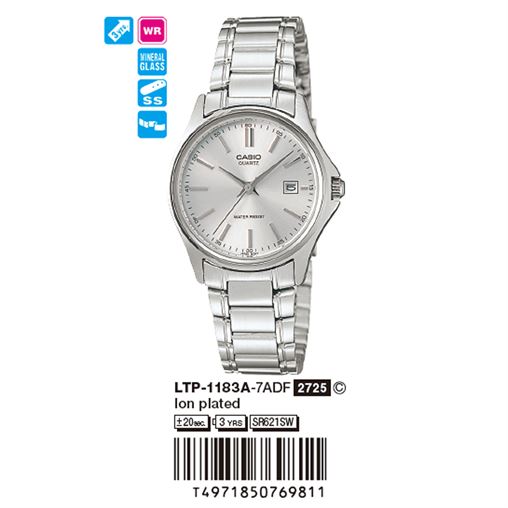 ساعت مچی اورجینال کاسیو جنرال کد رفرنس LTP-1183A-7A
