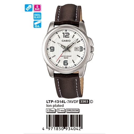 ساعت مچی اورجینال کاسیو جنرال کد رفرنس LTP-1314L-7A