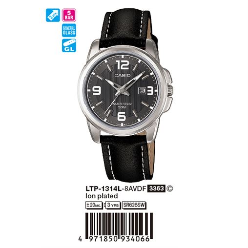 ساعت مچی اورجینال کاسیو جنرال کد رفرنس LTP-1314L-8A