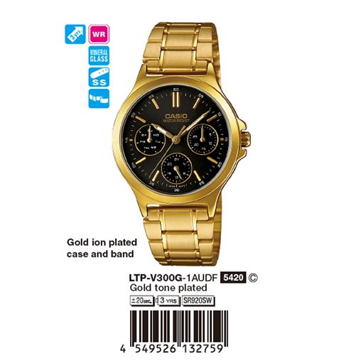 ساعت مچی اورجینال کاسیو جنرال کد رفرنس LTP-V300G-1A