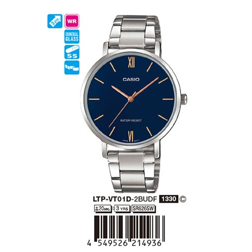 ساعت مچی اورجینال کاسیو جنرال کد رفرنس LTP-VT01D-2B