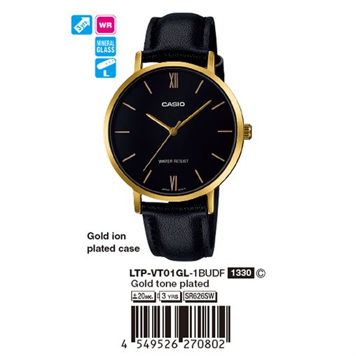 ساعت مچی اورجینال کاسیو جنرال کد رفرنس LTP-VT01GL-1B