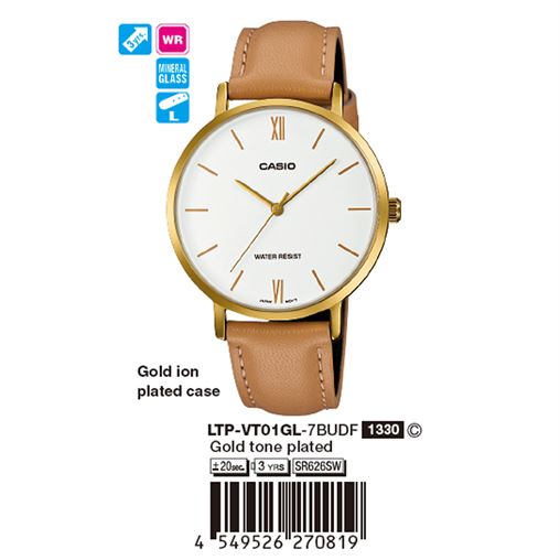 ساعت مچی اورجینال کاسیو جنرال کد رفرنس LTP-VT01GL-7B
