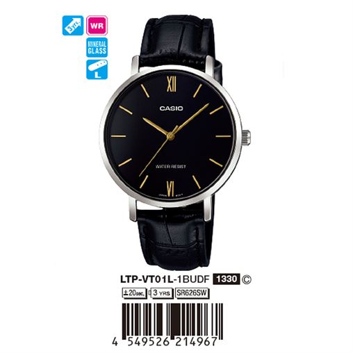 ساعت مچی اورجینال کاسیو جنرال کد رفرنس LTP-VT01L-1B