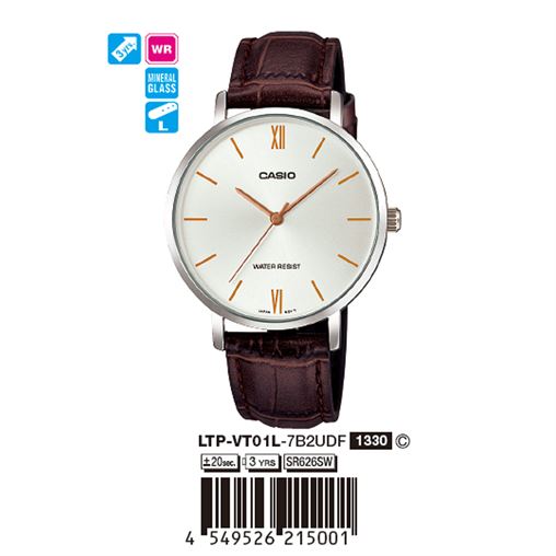 ساعت مچی اورجینال کاسیو جنرال کد رفرنس LTP-VT01L-7B2