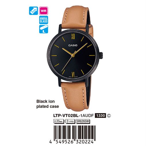 ساعت مچی اورجینال کاسیو جنرال کد رفرنس LTP-VT02BL-1A