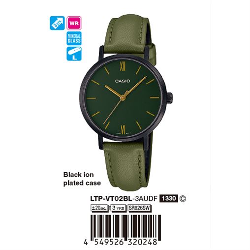 ساعت مچی اورجینال کاسیو جنرال کد رفرنس LTP-VT02BL-3A