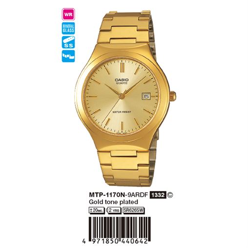 ساعت مچی اورجینال کاسیو جنرال کد رفرنس MTP-1170N-9A