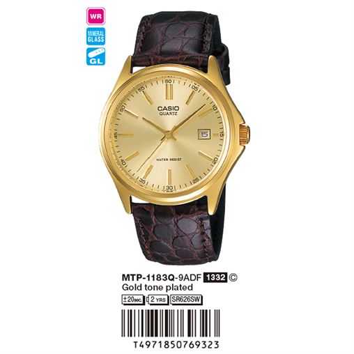 ساعت مچی اورجینال کاسیو جنرال کد رفرنس MTP-1183Q-9A