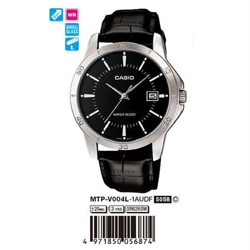 ساعت مچی اورجینال کاسیو جنرال کد رفرنس MTP-V004L-1A