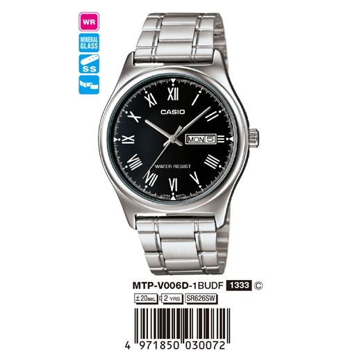 ساعت مچی اورجینال کاسیو جنرال کد رفرنس MTP-V006D-1B