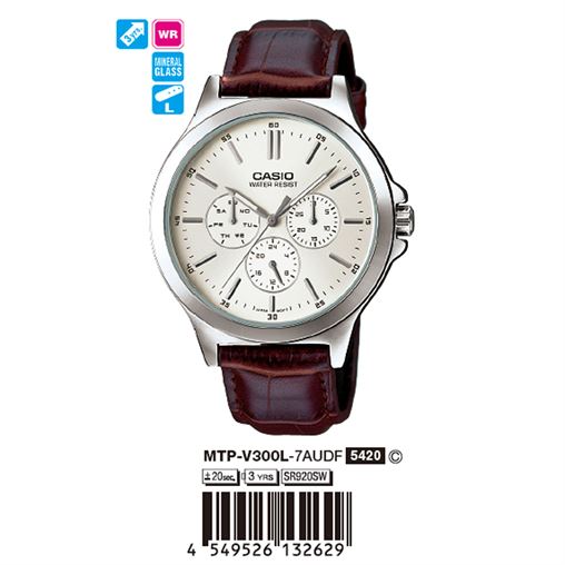 ساعت مچی اورجینال کاسیو جنرال کد رفرنس MTP-V300L-7A