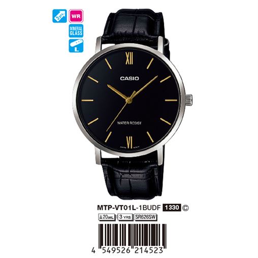 ساعت مچی اورجینال کاسیو جنرال کد رفرنس MTP-VT01L-1B