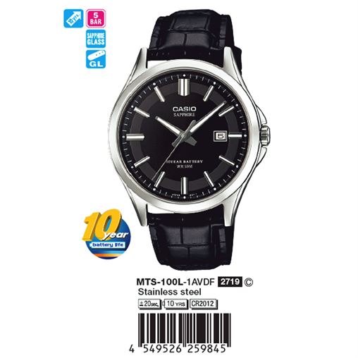 ساعت مچی اورجینال کاسیو جنرال کد رفرنس MTS-100L-1A